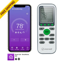 Load image into Gallery viewer, EVERWELL - MKTH1223X-16 - INVERTER MINISPLIT 11,000 BTU HEATING-COOLING 17 SEER2 R410A 208~230V /1Ph/60Hz INSTALLATION KIT