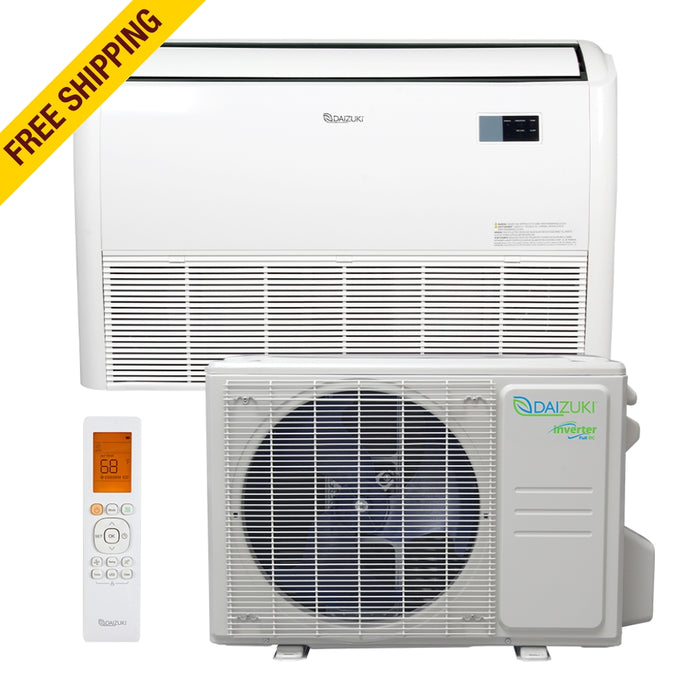 DAIZUKI - FLOOR/CEILING MINISPLIT INVERTER 18000BTU 19.0 SEER2 R410A 208-230/1/60 HEAT PUMP -13ºF, REMOTE CONTROL, WIFI, AHRI/UL/ENERGYSTAR GOLD FIN DAIZUKI