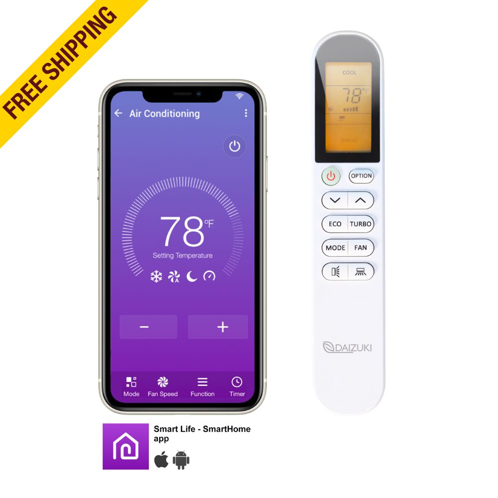 DAIZUKI DXTH09X416A-20 INVERTER MINISPLIT 9,000BTU HEAT PUMP